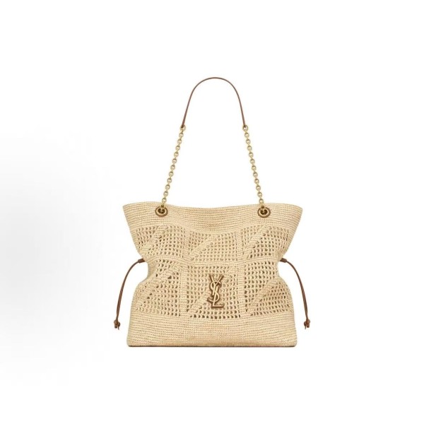 SAINT LAURENT Jamie small lucky Bag brand logo Tote bag Tote bag Shopping Bag Hand bag Shoulder bag Regular women\'s style natural color brick red